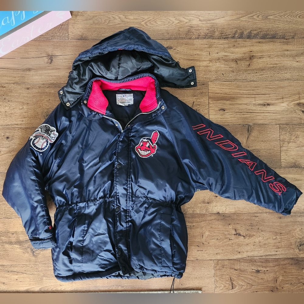 Genuine Merchandise Blue and Red Puffer Jacket